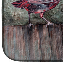 Load image into Gallery viewer, 14 in x 21 in Red Bird Feeding Dish Drying Mat