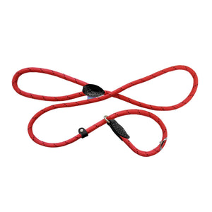 Dog & Co Mountain Rope Dog Walking Slip Lead (Red/Black) (One Size)