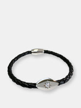 Load image into Gallery viewer, Evil Eye Starlight Leather Bracelet