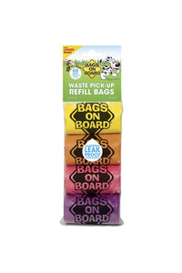 Bags On Board Waste Pick Up Refill Bags Rainbow (Pack fo 60) (Multicolored) (One Size)