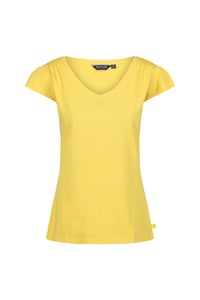 Womens Francine V Neck T-Shirt - Maize Yellow