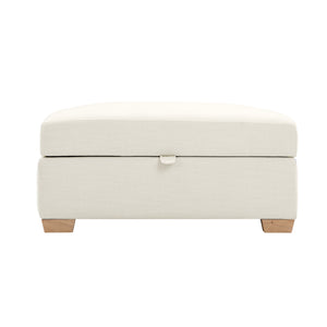 Cailyn Storage Ottoman - Linen