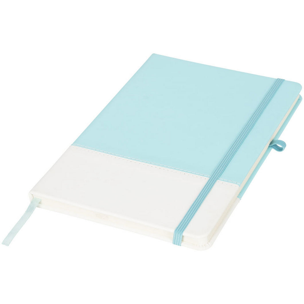 Bullet Two Tone Colour Block A5 Notebook (Mint) (One Size)