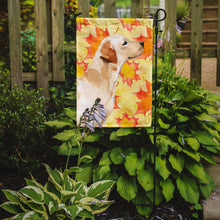 Load image into Gallery viewer, 11 x 15 1/2 in. Polyester Yellow Labrador #2 Fall Garden Flag 2-Sided 2-Ply