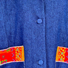 Load image into Gallery viewer, Majorelle Jacket In Blue And Multicolor Denim
