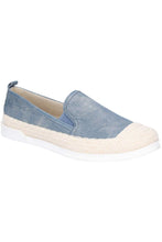 Load image into Gallery viewer, Womens/Ladies Paradise Nautical Espadrille Loafer - Denim
