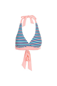 Trespass Womens/Ladies Freckles Halter Neck Bikini Top (Harbour Stripe)