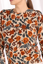 Load image into Gallery viewer, Cotton/Cashmere Floral Crew