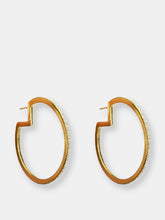 Load image into Gallery viewer, Glitzy Pave Hoops
