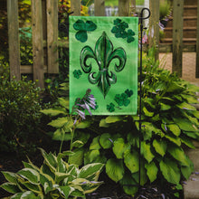 Load image into Gallery viewer, St Patrick&#39;s Day Fleur De Lis Garden Flag 2-Sided 2-Ply