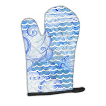 Load image into Gallery viewer, Beach Watercolor Abstract Waves Oven Mitt