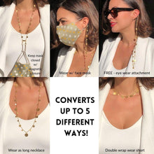 Load image into Gallery viewer, Convertible Disk Charm Chain Necklace For Eyewear