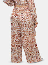 Load image into Gallery viewer, Snow Leopard Wide Leg Dora Pants