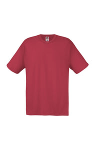 Fruit Of The Loom Mens Original Short Sleeve T-Shirt (Brick Red)