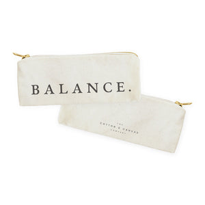 Balance Cotton Canvas Pencil Case and Travel Pouch