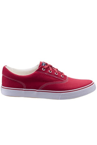 Womens/Ladies Byanca Lace Up Sneaker (Red)