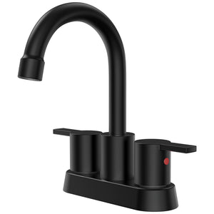 Alamo Surface Mounted 2 Handles Bathroom Faucet With Drain Kit Included