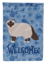 Load image into Gallery viewer, 11&quot; x 15 1/2&quot; Polyester Birman Cat Welcome Garden Flag 2-Sided 2-Ply