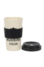 Load image into Gallery viewer, Something Different Not A Morning Person Bamboo Travel Mug