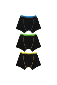 Boys/Childrens Trunks Underwear (3 Pack) - Black