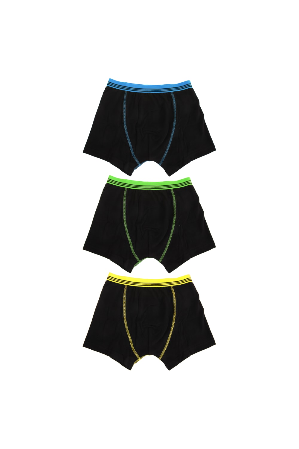 Boys/Childrens Trunks Underwear (3 Pack) - Black