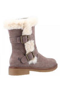 Womens Macie Suede Mid Calf Boots - Gray