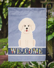 Load image into Gallery viewer, Bichon Frise Welcome Garden Flag 2-Sided 2-Ply