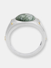 Load image into Gallery viewer, Seraphinite Iconic Stone Signet Ring in Sterling Silver