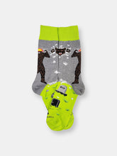 Load image into Gallery viewer, Werewolf Breaking Through a Wall Socks from the Sock Panda (Adult Large)