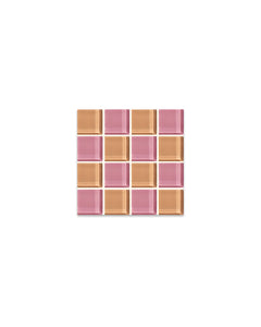 Glass Tile Coaster - Earthy Pink