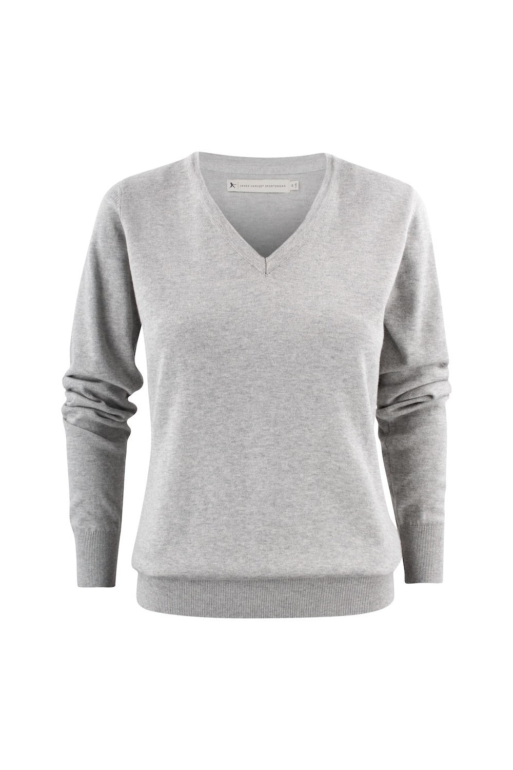 James Harvest Womens/Ladies Ashland V Neck Sweatshirt (Grey Melange)