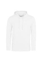 Load image into Gallery viewer, AWDis Just Hoods Mens Lightweight Plain Hooded Top (Arctic White)