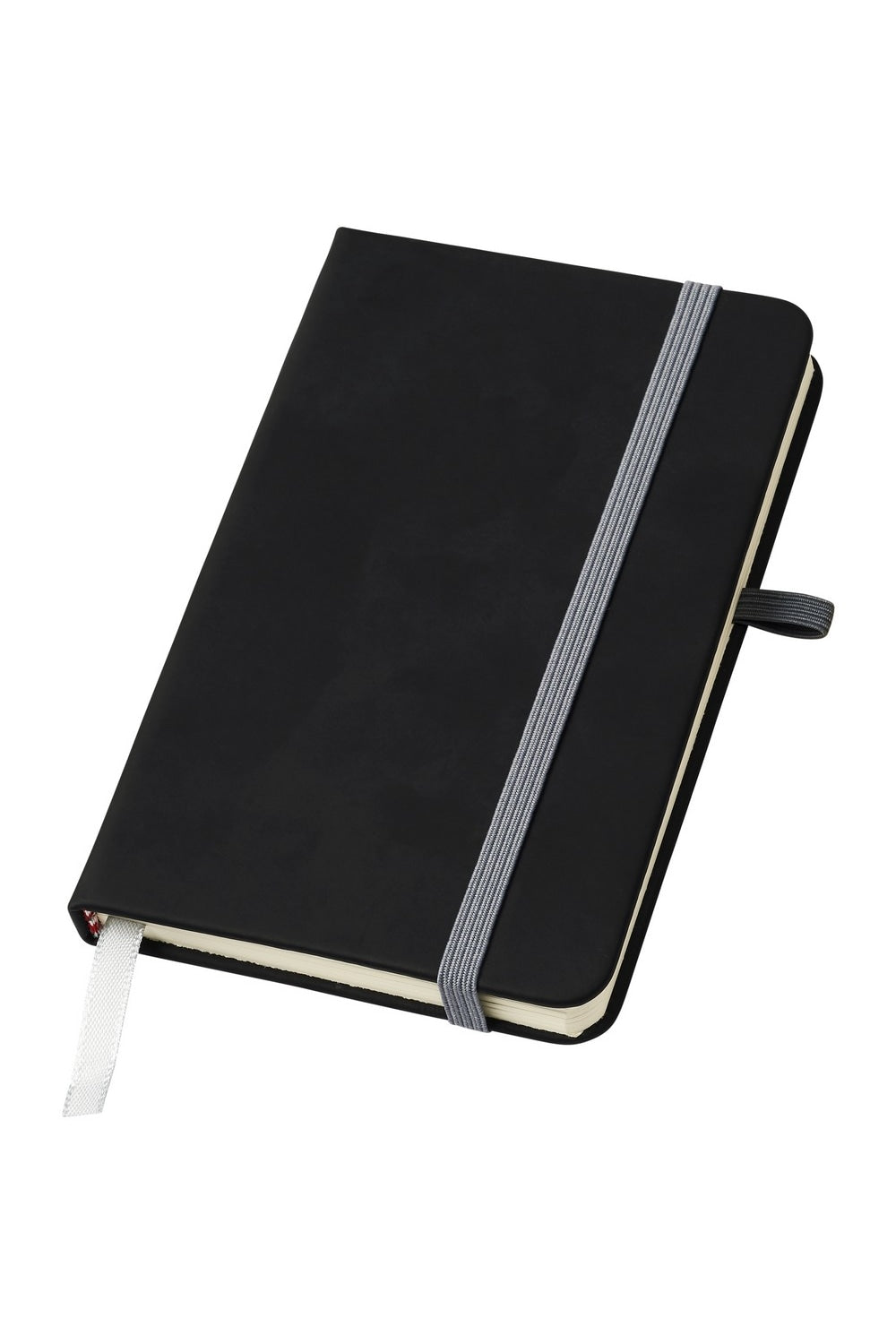 Bullet Noir A6 Notebook With Lined Pages (Solid Black/Silver) (One Size)