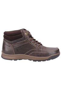 Mens Grover Leather Boots - Brown