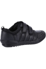 Load image into Gallery viewer, Hush Puppies Boys Jake Leather School Shoes (Black)
