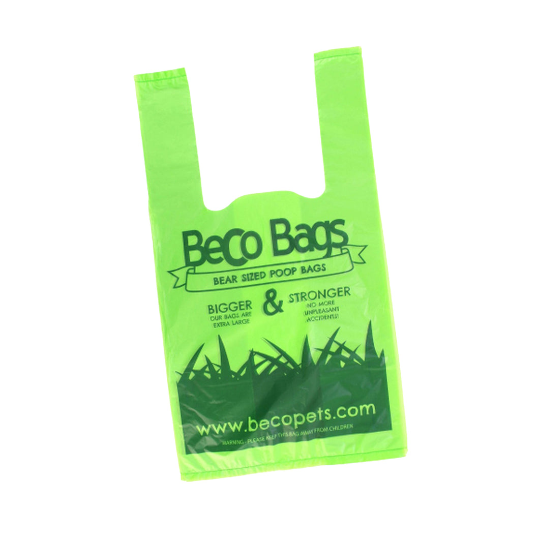 Beco Bags Eco Friendly Dog Poop Bags With Handles (Green) (120 bags)