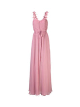 Load image into Gallery viewer, Off-the-Shoulder Solid Chiffon Gown