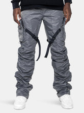Load image into Gallery viewer, Dave East Strap Stacked Flare Pants