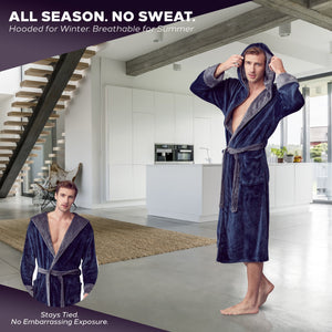 Men's Hooded Plush Robe