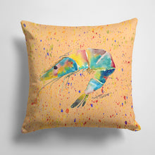 Load image into Gallery viewer, 14 in x 14 in Outdoor Throw PillowShrimp Fabric Decorative Pillow