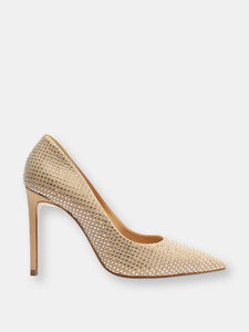 Lou Crystal Nubuck & Rhinestones Pump