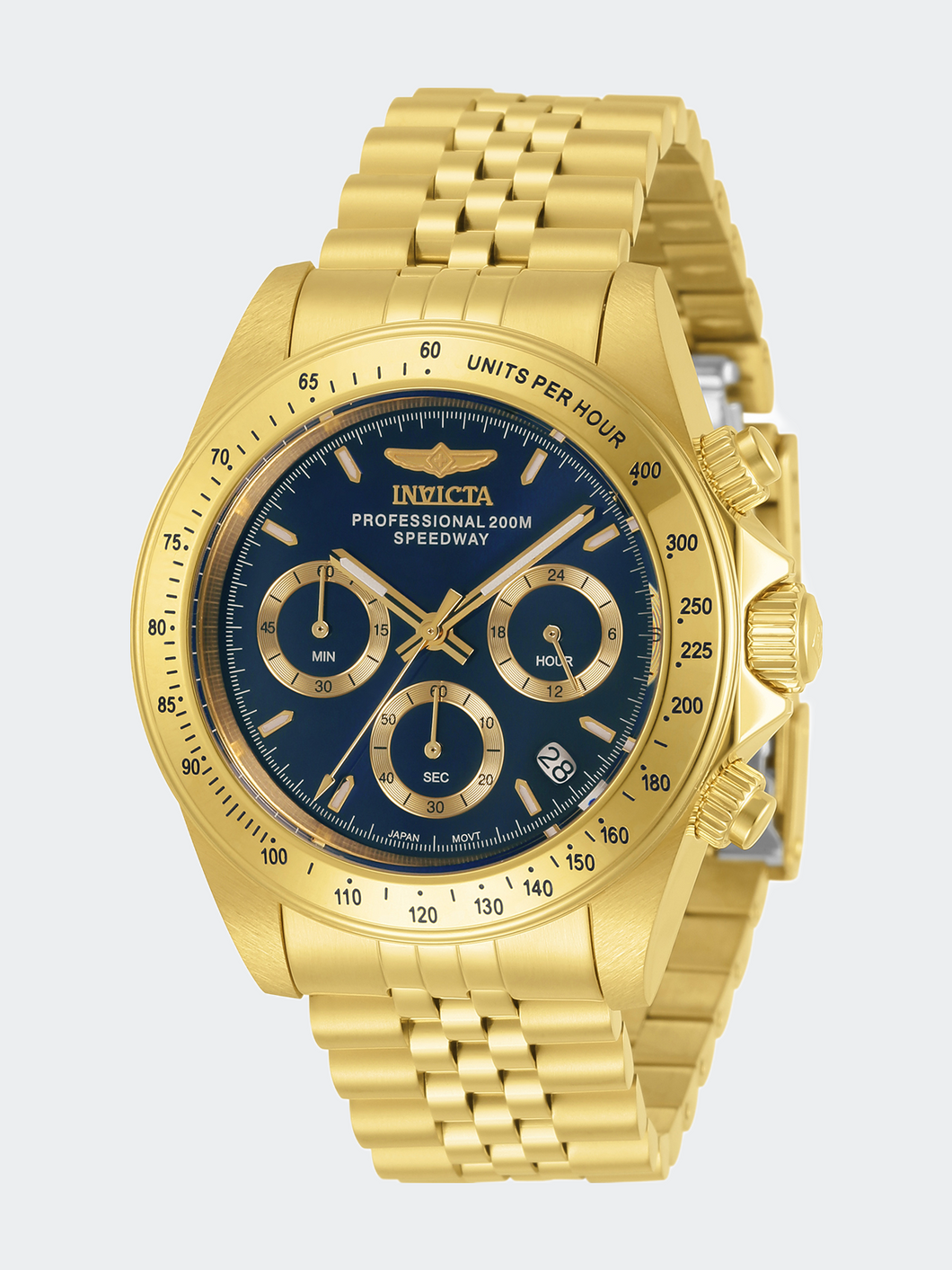 Mens 30999 Gold Stainless Steel Quartz Formal Watch
