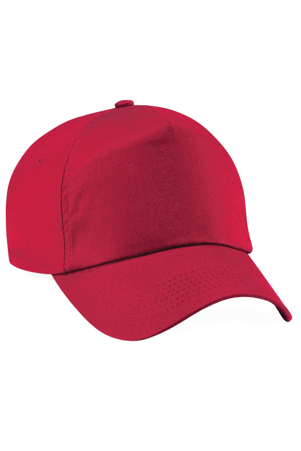 Unisex Plain Original 5 Panel Baseball Cap - Classic Red