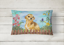 Load image into Gallery viewer, 12 in x 16 in  Outdoor Throw Pillow Chihuahua Spring Canvas Fabric Decorative Pillow