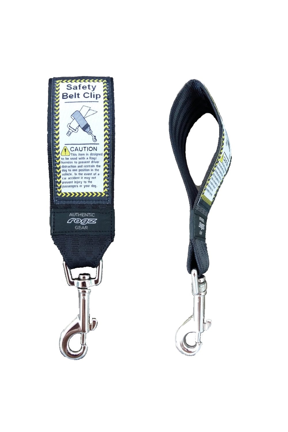 Rogz Car-Safe Dog Seat Belt Clip (Black) (One Size)