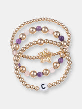 Load image into Gallery viewer, Girl&#39;s Gemstone and Gold Bracelet Bundle
