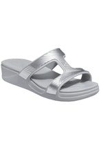 Load image into Gallery viewer, Womens/Ladies Monterey Metallic Sandals - Light Grey