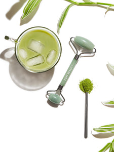 Mint Green Tea Jade Crystal Facial Roller