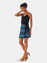 Load image into Gallery viewer, Talia Skirt in Rib Stripe Crystal Teal