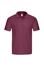 Load image into Gallery viewer, Fruit of the Loom Mens Original Polo Shirt (Burgundy)